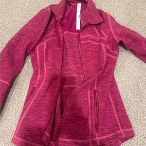 lululemon athletica Raspberry Zipper Cardigan